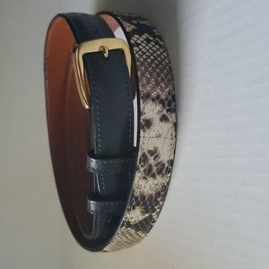 Snakeskin Genuine Leather Belt  sz 38